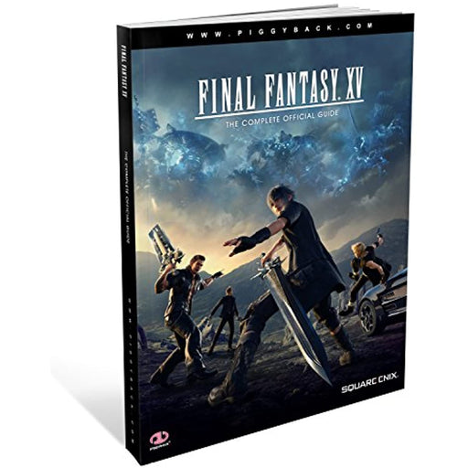 Final Fantasy XV The Complete Guide Piggyback Rare Official (Includes Poster) - Good - Attic Discovery Shop