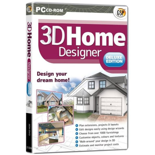 3D Home Designer Deluxe (PC CD-ROM) Game - New Sealed - Attic Discovery Shop