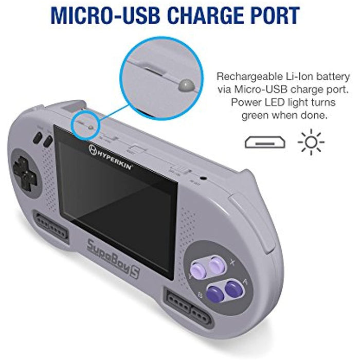 Hyperkin Supaboy S Handheld Console (PAL & NTSC) Rare Games Console [VGC] - Very Good - Attic Discovery Shop