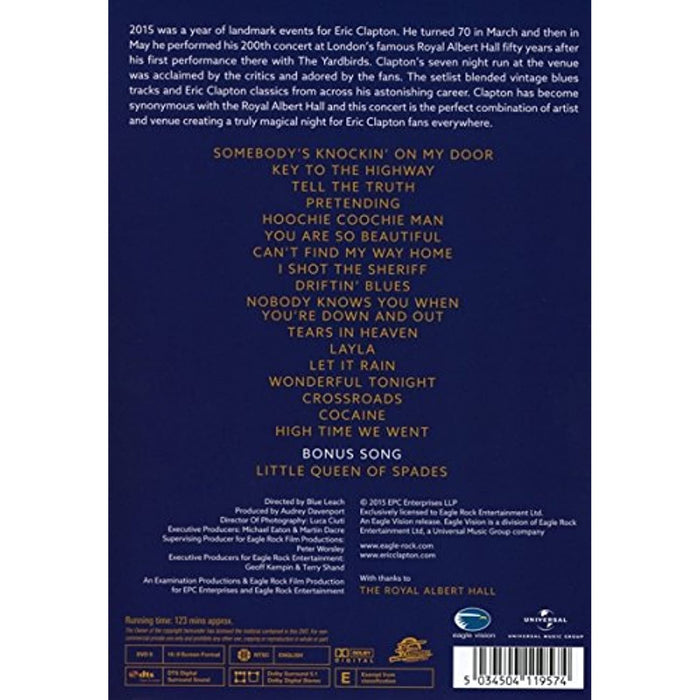 Eric Clapton Slowhand At 70 Live At The Royal Albert Hall [DVD] [ALL Regions] - Very Good - Attic Discovery Shop