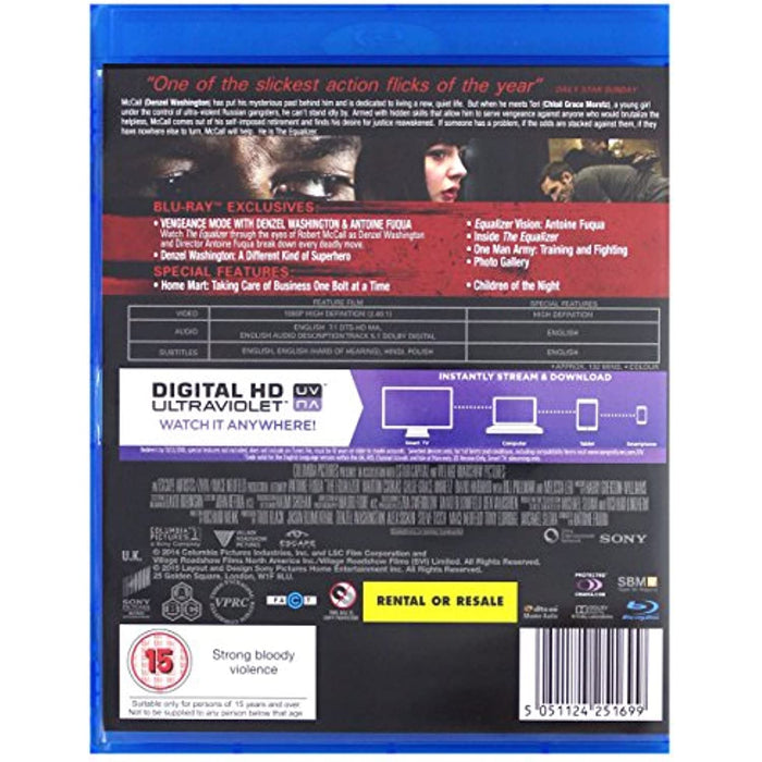 The Equalizer [Blu-ray] [2014] [Region Free] - [Action] - New Sealed - Like New - Attic Discovery Shop