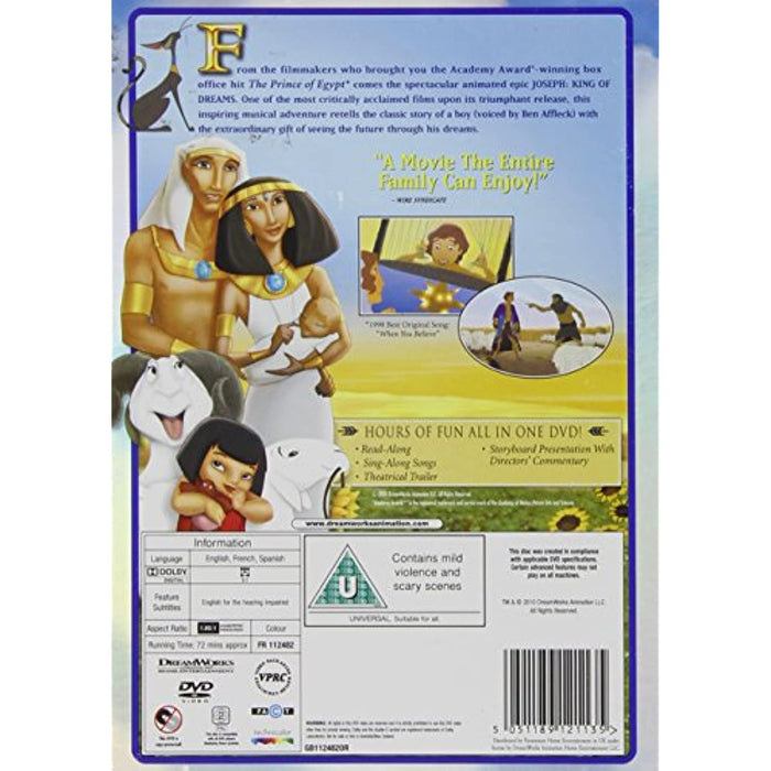 Joseph: King Of Dreams [DVD] [2000] [Region 2] - New Sealed - Attic Discovery Shop