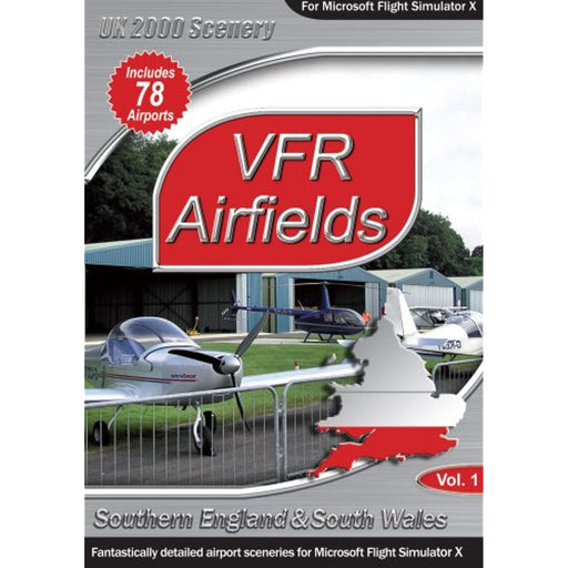 VFR Airfields Vol 1 South England & Wales Microsoft Flight Simulator Game PC CD - Very Good - Attic Discovery Shop