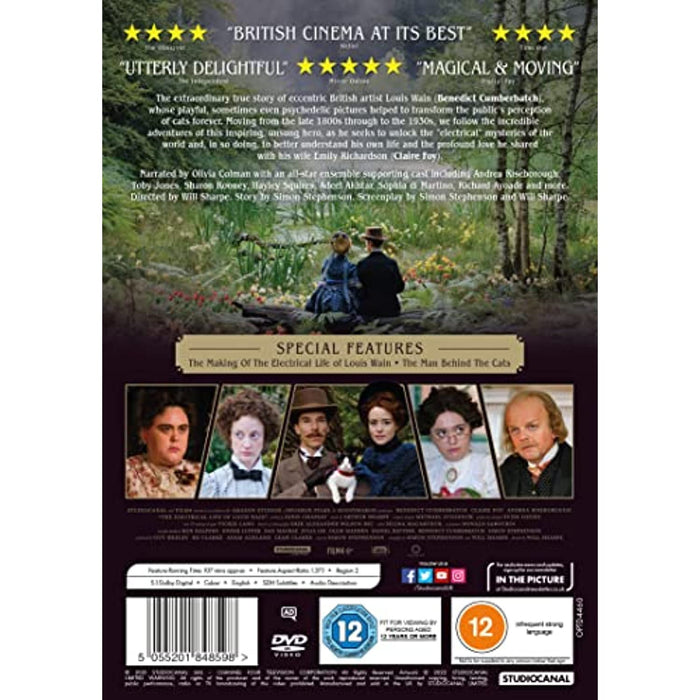 The Electrical Life of Louis Wain - Benedict Cumberbatch [DVD] [2022] [Region 2] - Like New - Attic Discovery Shop