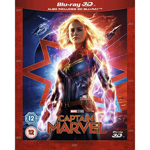 Captain Marvel [Blu-ray 3D + 2D] [2019] [Region A & B & C] - Very Good - Attic Discovery Shop