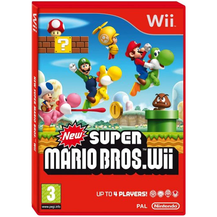 New Super Mario Brothers Bros Wii (Nintendo Wii Game) [PAL] - Very Good - Attic Discovery Shop