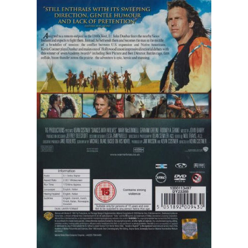 Dances With Wolves [DVD] [1990] [Region 2] - New Sealed - Attic Discovery Shop