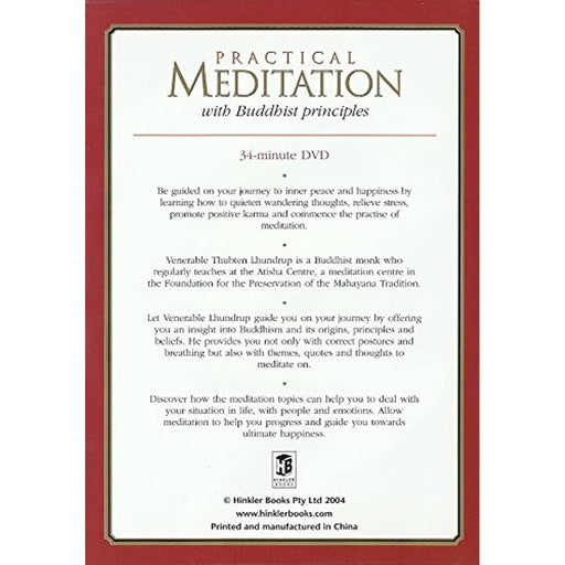 Practical Meditation with Buddhist Principles [DVD] [Region 2] - Very Good - Very Good - Attic Discovery Shop