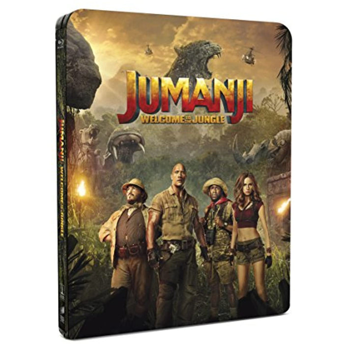 Jumanji: Welcome To The Jungle [Steelbook] [Blu-ray] [2017] [Region Free] - Very Good - Attic Discovery Shop