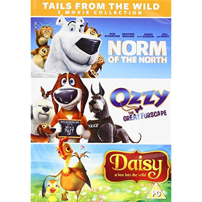 Tails from the Wild 3 Movie Collection Norm of the North, Daisy [DVD] [Region 2] - Like New - Attic Discovery Shop