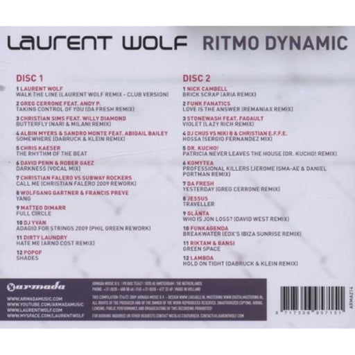 Laurent Wolf - Ritmo Dynamo  [CD Album] - Very Good - Attic Discovery Shop