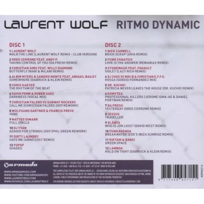 Laurent Wolf - Ritmo Dynamo  [CD Album] - Very Good - Attic Discovery Shop