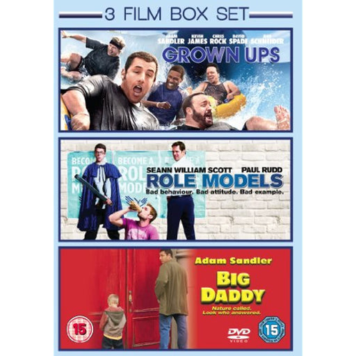 3 Film Box Set: Grown Ups / Big Daddy / Role Models [DVD] [Reg 2] - New Sealed - Attic Discovery Shop