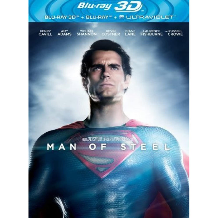 Man of Steel [Blu-ray 3D + 2D Blu-ray] [2013] [Region Free] - New Sealed - Attic Discovery Shop