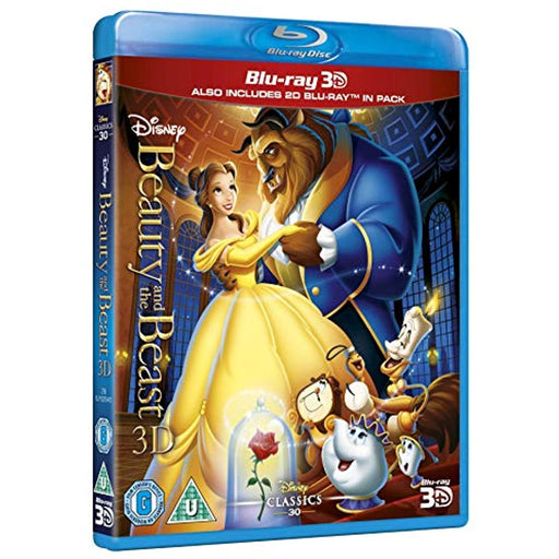 Beauty And The Beast - Disney [Blu-ray 3D + Blu-ray] [Region Free] - Very Good - Attic Discovery Shop