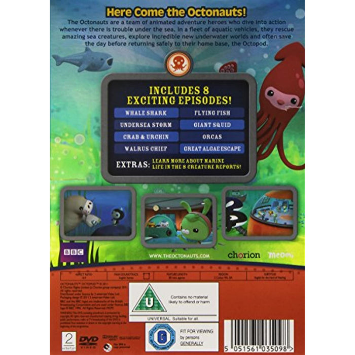 Octonauts - Here Come the Octonauts [DVD] [Region 2] New Sealed - Attic Discovery Shop