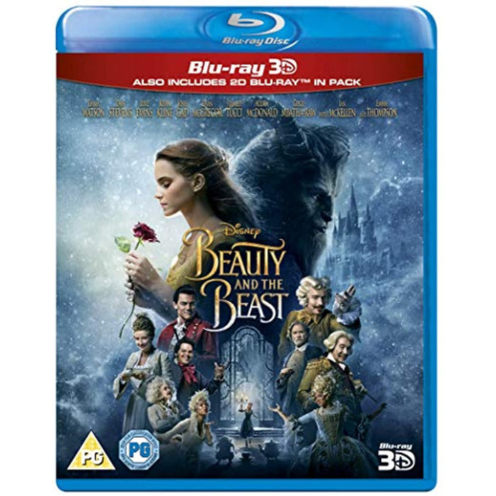 Beauty & The Beast (Disney) [Blu-ray 3D + 2D] [2017] [Region Free] - Very Good - Attic Discovery Shop