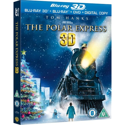 Polar Express 3D Christmas, Tom Hanks (Blu-ray 3D + Blu-ray + DVD) [Region Free] - Very Good - Attic Discovery Shop