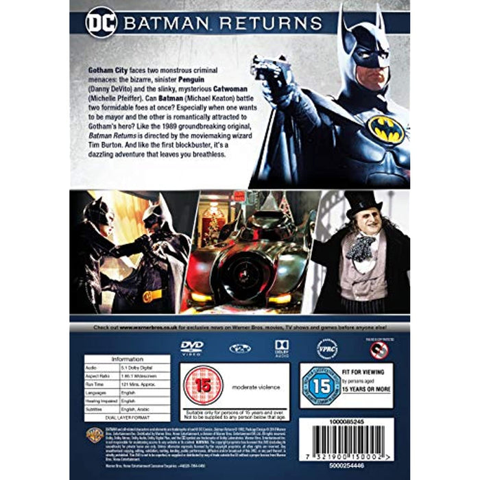 Batman Returns [DVD] (Includes Collectable Sleeve) [1992] [Reg 2] - New Sealed - Attic Discovery Shop