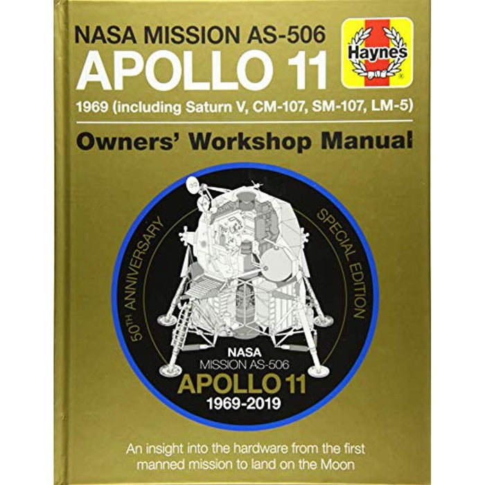 Apollo 11 50th Anniversary Ed. Haynes First Manned Moon Mission Hardback Book - Good - Attic Discovery Shop