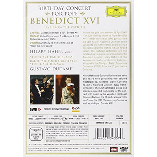 Birthday Concert For Pope Benedict XVI [DVD] [NTSC] [Region Free] - Like New - Attic Discovery Shop