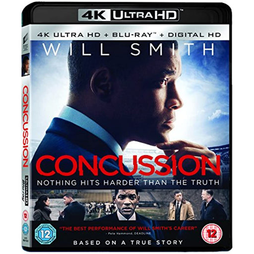 Concussion [4K Ultra HD] [UHD + Blu-ray] [2016] [Region Free] (Will Smith) - Like New - Attic Discovery Shop