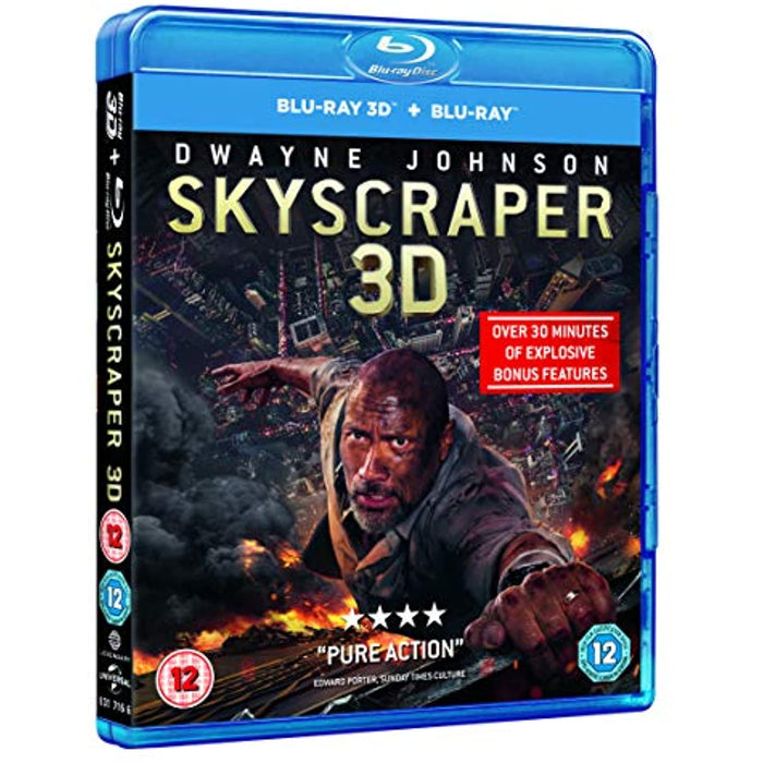 Skyscraper (3D Blu-ray + Blu-ray) [2018] [Region Free] - Very Good - Attic Discovery Shop