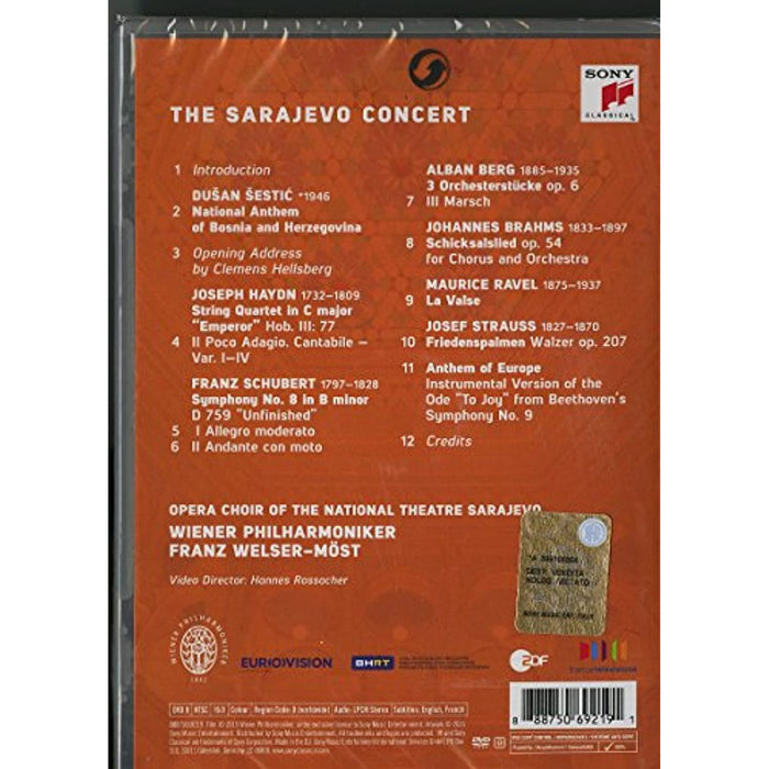 The Sarajevo Concert - Opera Choir Of The National Theatre [DVD] [Reg Free] - Like New - Attic Discovery Shop