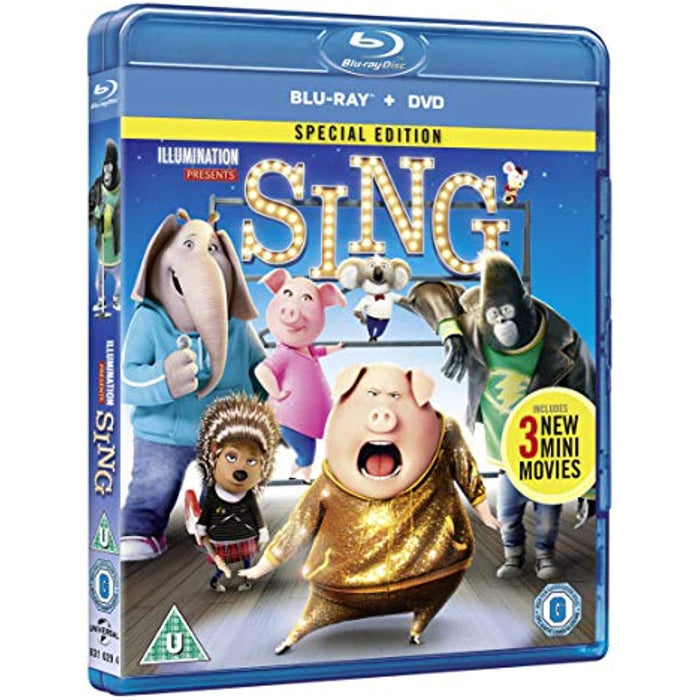 Sing [Blu-ray + DVD Special Edition] [2017] [Region B / 2] - Like New - Attic Discovery Shop