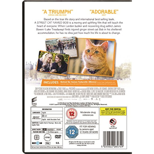A Street Cat Named Bob [DVD] [2016] [Region 2] - Like New - Attic Discovery Shop