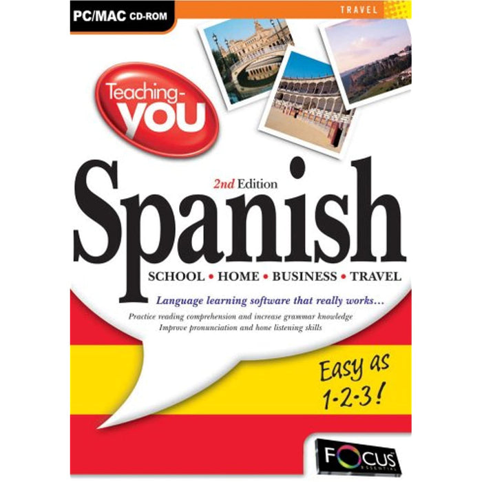 NEW Sealed - Teaching-you Spanish 2nd Edition PC/MAC CD-ROM - Attic Discovery Shop