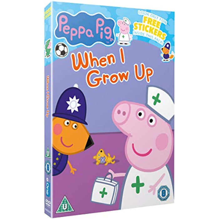 Peppa Pig - When I Grow Up [DVD] [Region 2] (free stickers included) - Like New - Attic Discovery Shop