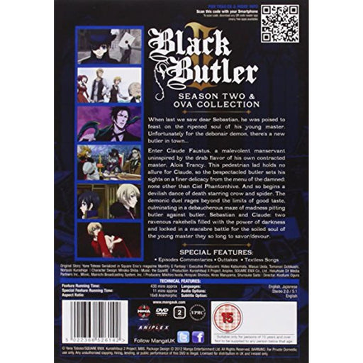 Black Butler The Complete 2nd Series 2 Collection + OVA [DVD] [Region 2] (Anime) - Very Good - Attic Discovery Shop