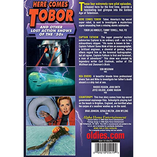Here Comes Tobor And Other Lost Action Shows of The 1950's DVD Region Free - Very Good - Attic Discovery Shop