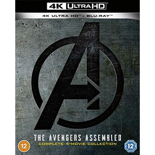 Avengers 1-4 UHD 4 Movie Collection [Blu-ray + Ultra HD 4K] [2021] [Region Free] - Very Good - Attic Discovery Shop