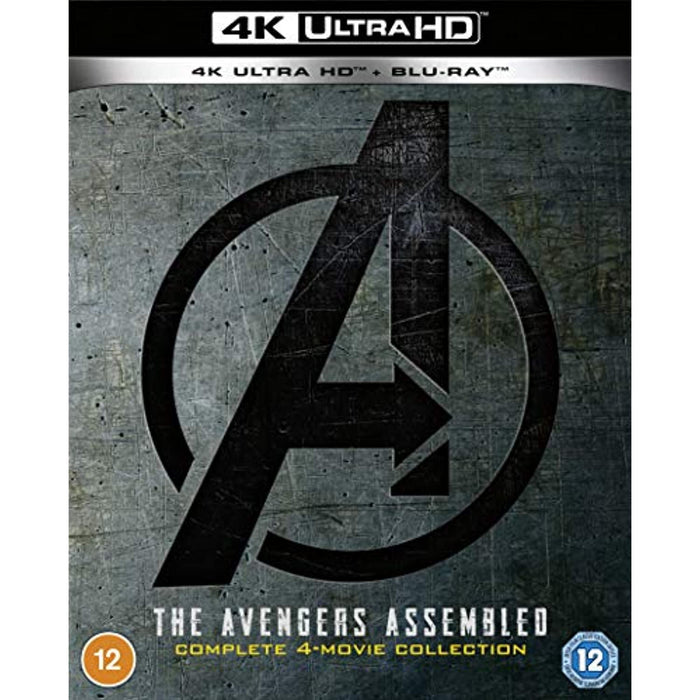 Avengers 1-4 UHD 4 Movie Collection [Blu-ray + Ultra HD 4K] [2021] [Region Free] - Very Good - Attic Discovery Shop