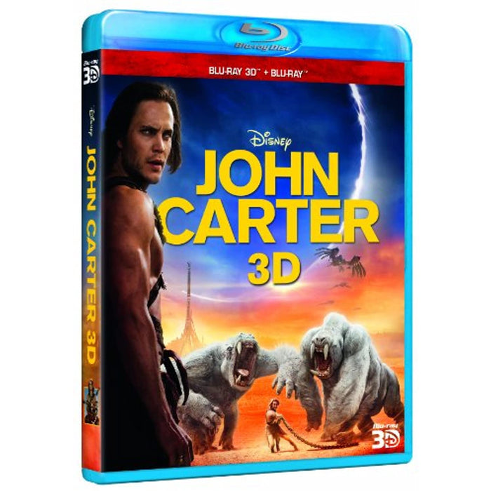 John Carter (Blu-ray 3D + 2D Version 2 Disc) [Region Free] - Very Good - Attic Discovery Shop