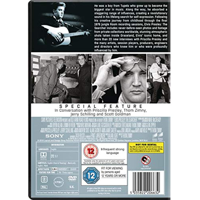 NEW Sealed - Elvis Presley: The Searcher [DVD] [2018] [Region 2] - Attic Discovery Shop