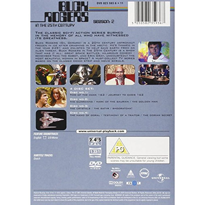 Buck Rogers In The 25th Century Season 2 Complete 2nd Series [DVD] Region 2, 4, - Very Good - Attic Discovery Shop