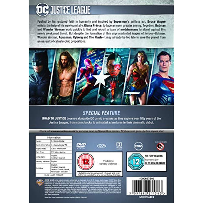 NEW Sealed - Justice League [DVD] [2017] [2018] [Region 2] - Attic Discovery Shop