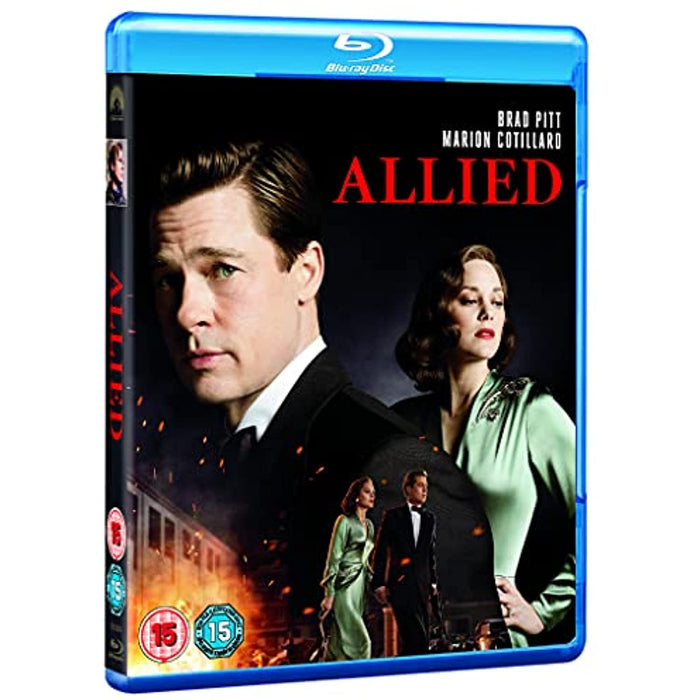 Allied [Blu-ray] [2016] [Region Free] (Brad Pitt, Marion Cotillard) - Good - Attic Discovery Shop