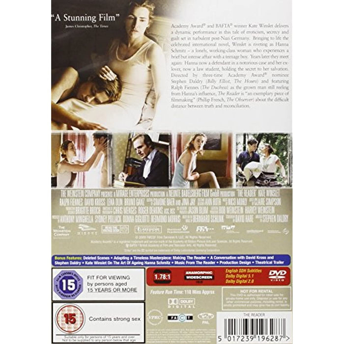 The Reader [DVD] [Region 2] - New Sealed - Attic Discovery Shop