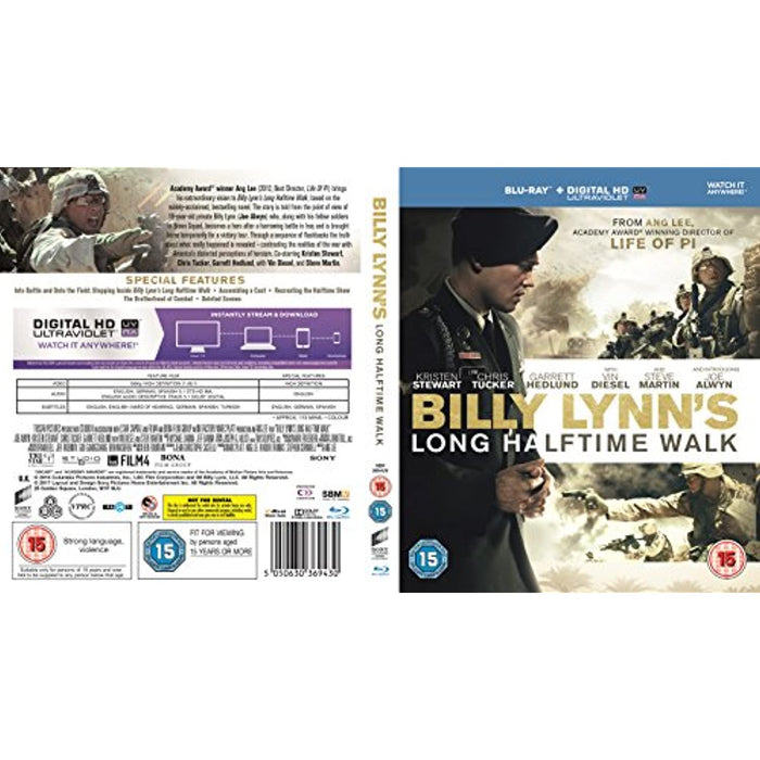 NEW Sealed Billy Lynn's Long Halftime Walk [Blu-ray] [2017] [Region Free] - Attic Discovery Shop