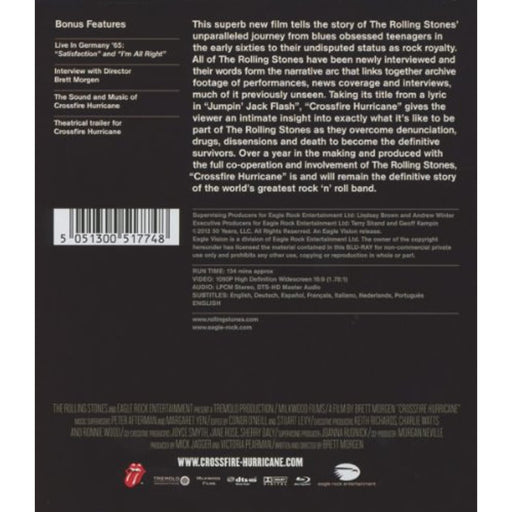 The Rolling Stones Crossfire Hurricane [Blu-ray] [Region B] - Very Good - Attic Discovery Shop