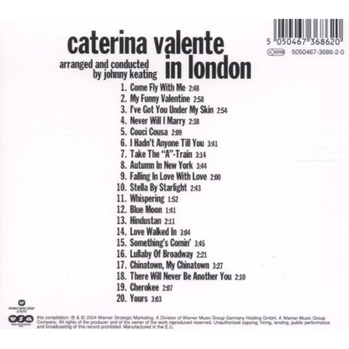 Caterina Valente In London - [CD Album] - Good - Attic Discovery Shop
