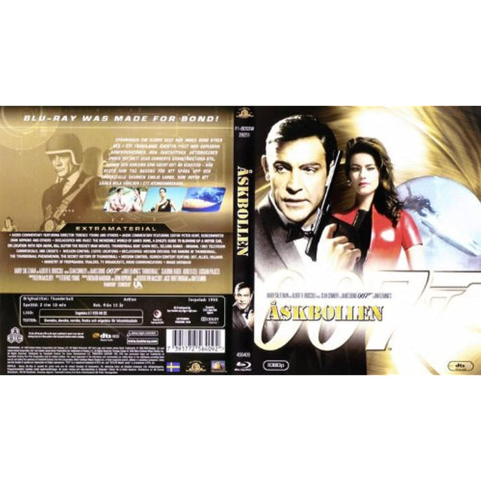 Thunderball [Blu-ray] [Region Free] [Rare Scandinavian Import] - Very Good - Attic Discovery Shop