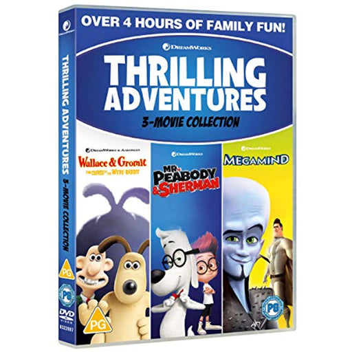 Thrilling Adventures Wallace & Gromit Mr Peabody & Megamind DVD R2 - New (read) - Like New - Attic Discovery Shop
