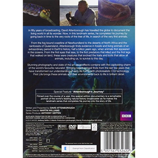 David Attenborough's First Life [DVD] [Region 2,4] - Very Good - Attic Discovery Shop