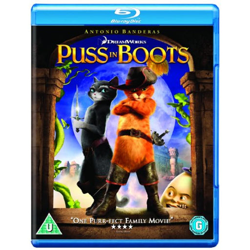 Puss In Boots [Blu-ray] [Region Free] (DreamWorks) Antonio Banderas Family Movie - Very Good - Attic Discovery Shop