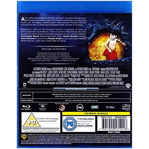 Superman The Movie [Blu-ray] [1978] [Region B] - Like New - Attic Discovery Shop